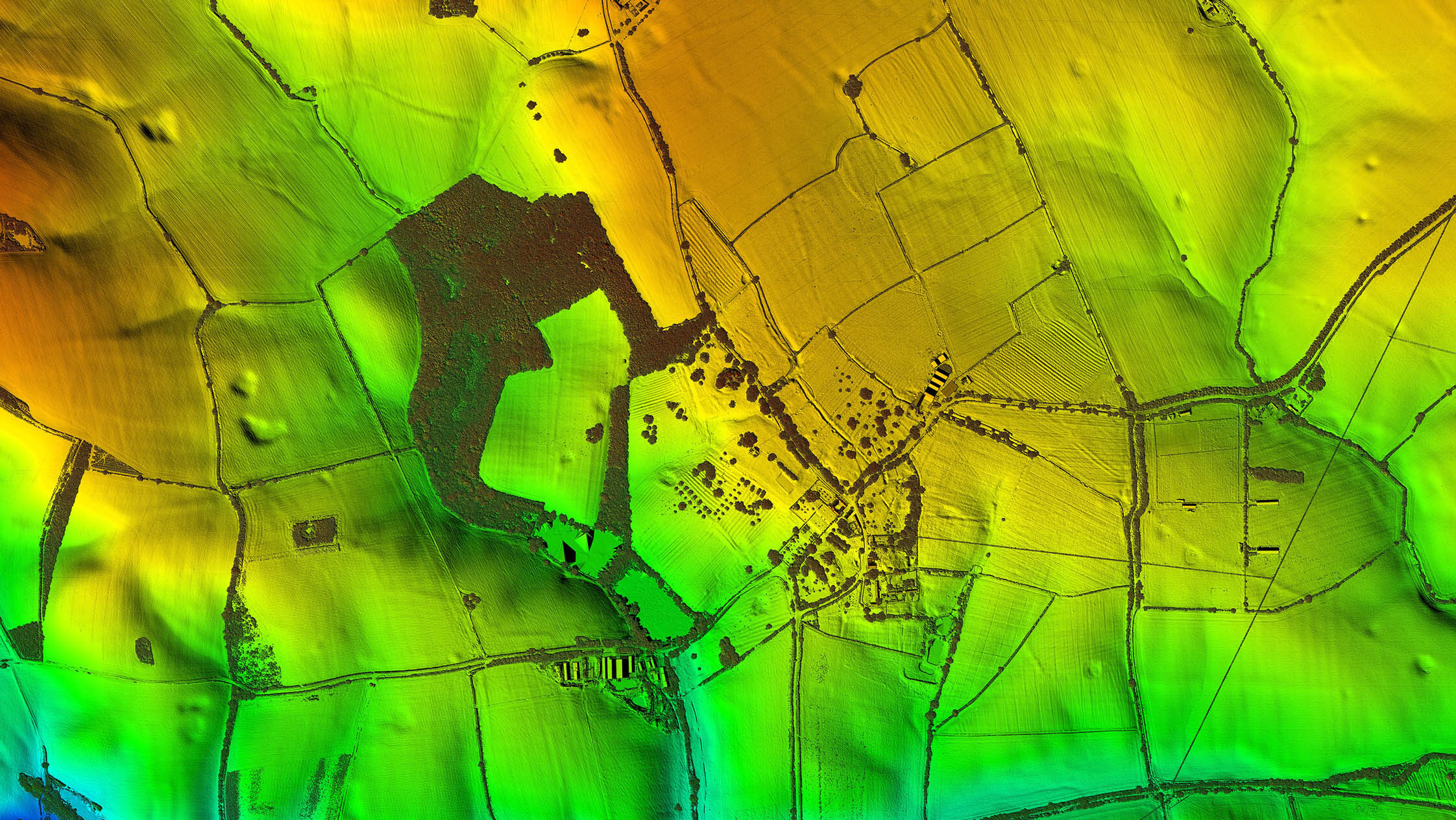 Lidar drone surveying