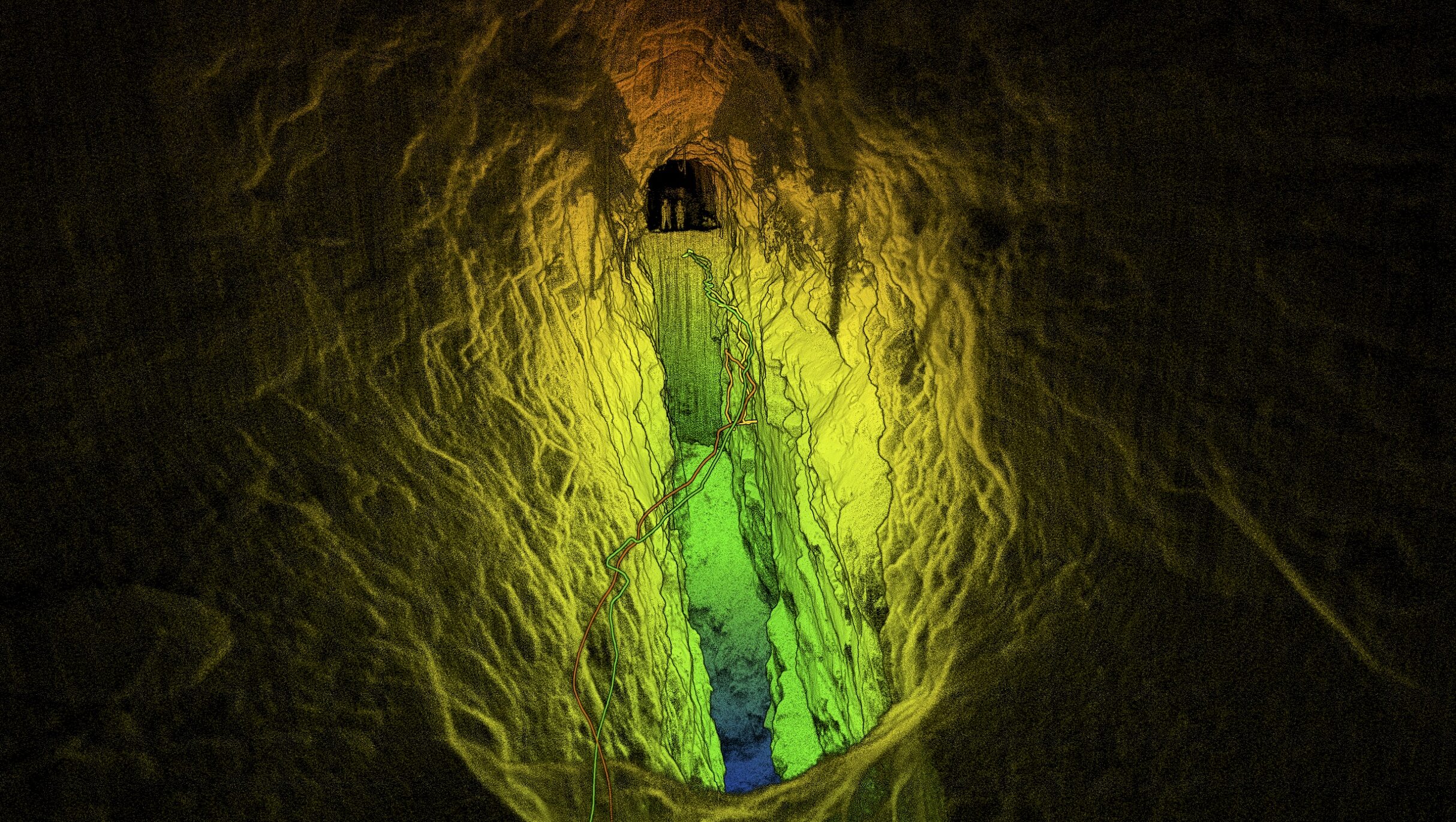 Lidar underground surveying